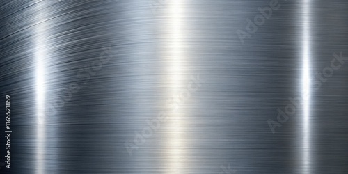 Brushed Silver Metallic Silhouette Background - Modern Industrial Design