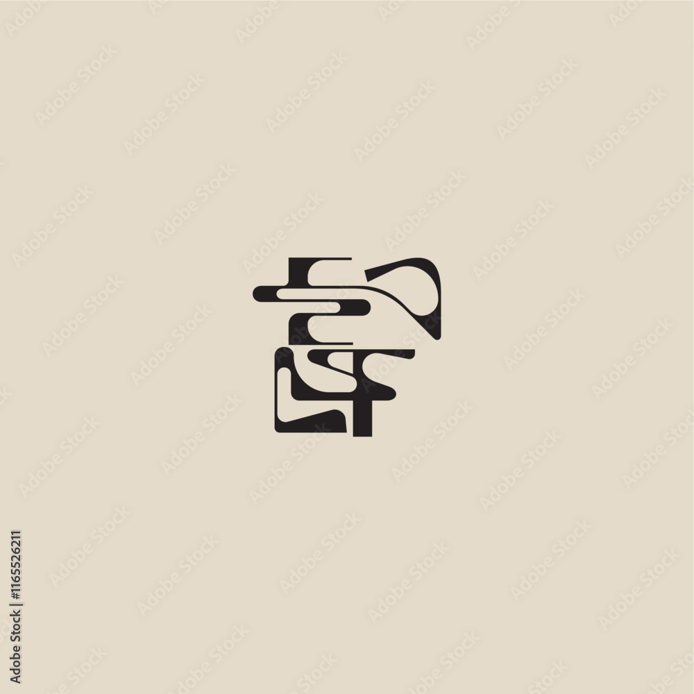 curved typography monogram EF bold style and luxury concept elegant initial logo letter curved typography monogram EF bold style and luxury concept elegant initial logo letter
