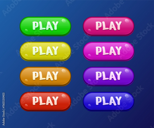 Game CTA button set: Play.