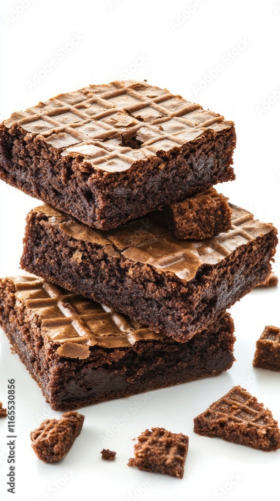 A Stack of Decadent Chocolate Brownies, Perfect for Any Occasion A Stack of Decadent Chocolate Brownies, Perfect for Any Occasion
