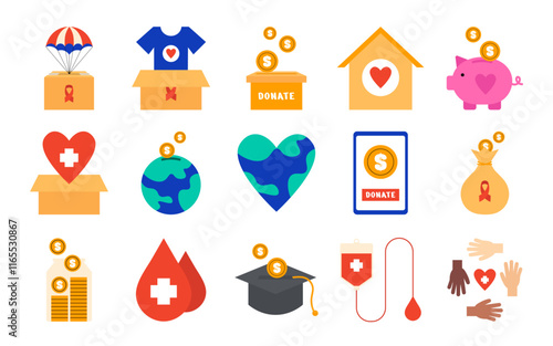 Fundraiser Illustration Set