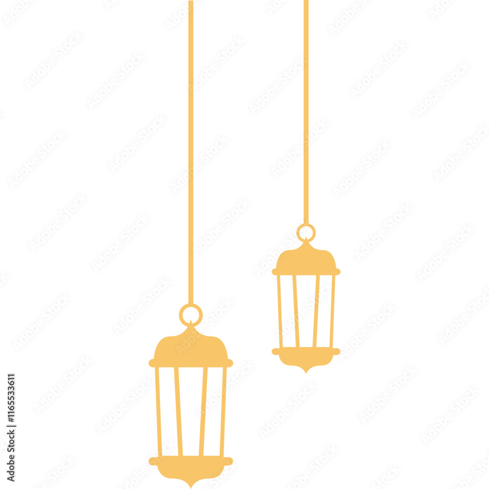 Golden Ramadan Lanterns: Two elegant, hanging lanterns in a warm gold hue, symbolizing the spirit of Ramadan. Perfect for adding a touch of festive elegance to your designs. Golden Ramadan Lanterns: Two elegant, hanging lanterns in a warm gold hue, symbolizing the spirit of Ramadan. Perfect for adding a touch of festive elegance to your designs.