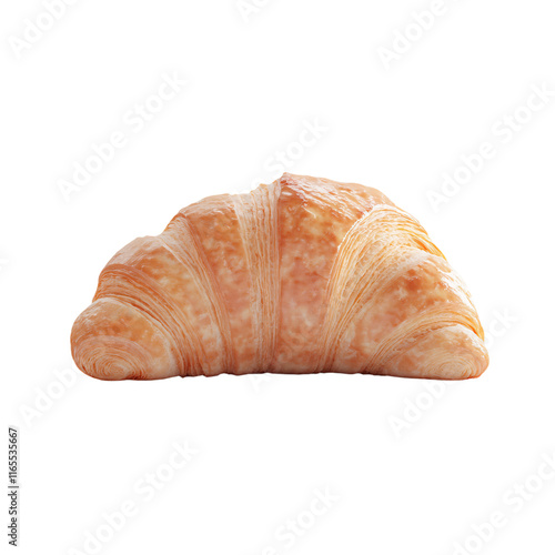 a croissant is laying on a table photo