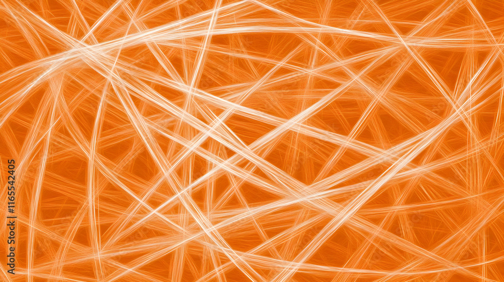Obraz premium Abstract Orange Web Illustration