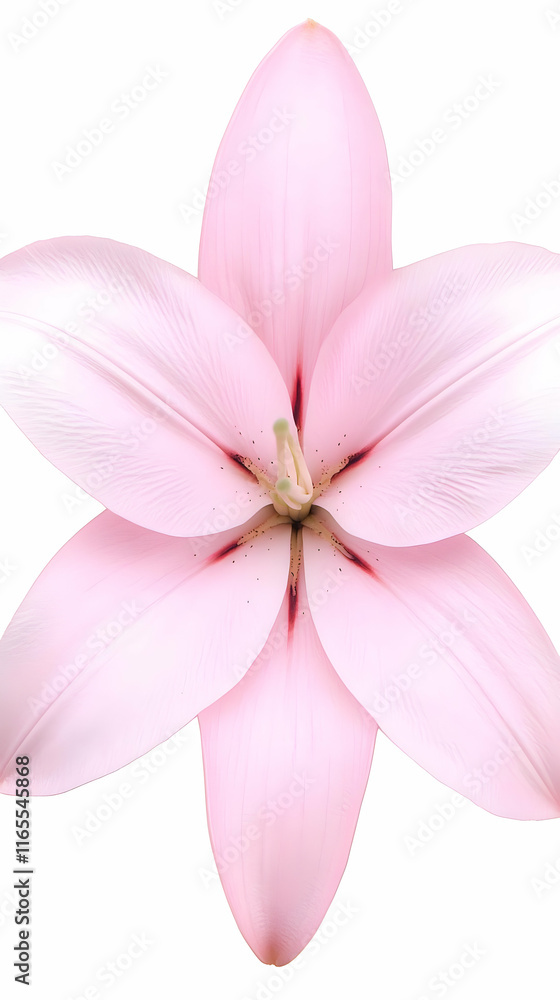 Pink Lily Flower 3D Illustration Pink Lily Flower 3D Illustration