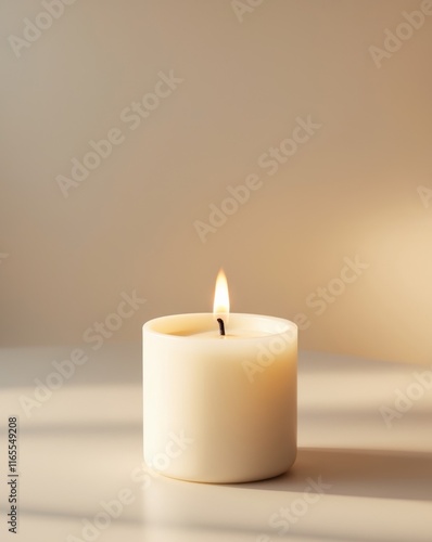 Wallpaper Mural Cozy Candle with Warm Lighting and Cheerful Mood Torontodigital.ca
