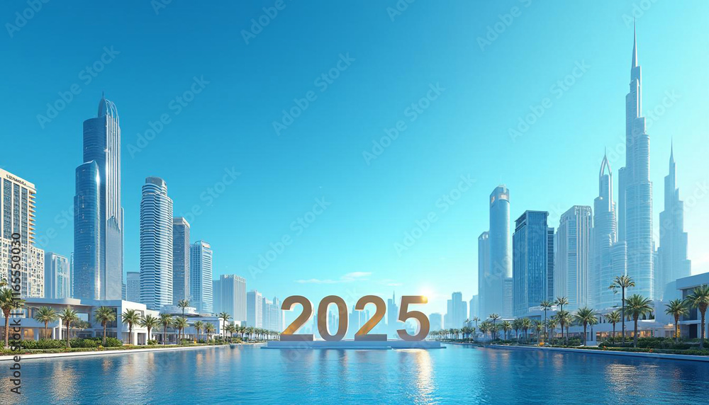 Obraz premium Vibrant Cityscape with 