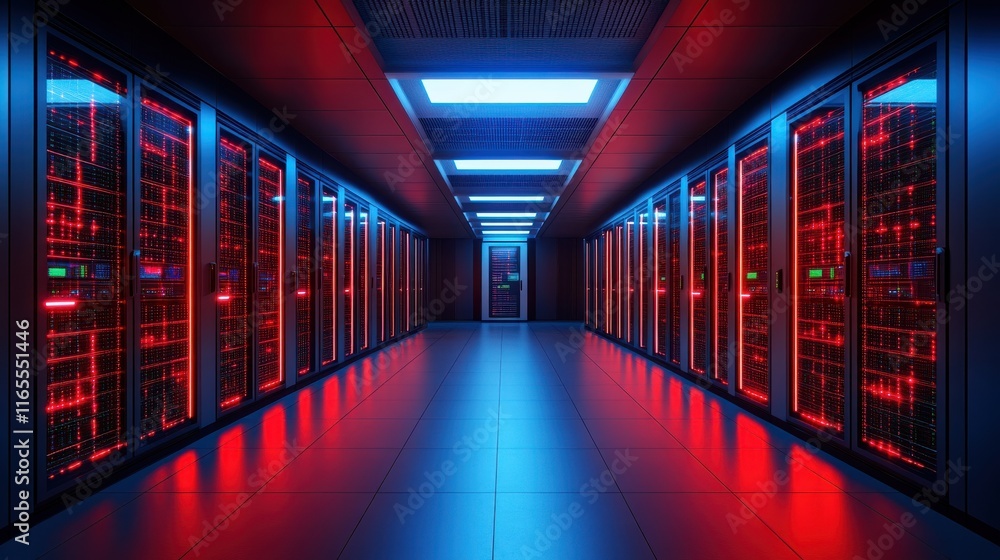 Fototapeta premium Secure data chamber an innovative approach protecting sensitive information cybersecurity