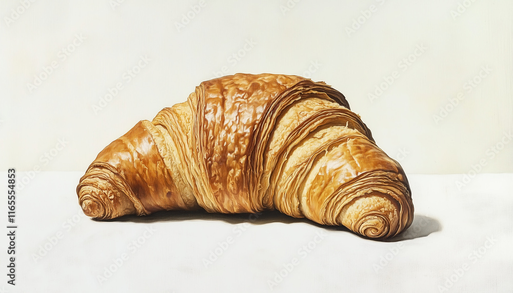 croissant isolated on white background croissant isolated on white background