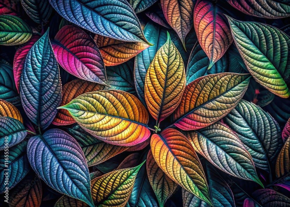 Fototapeta premium Foreboding Leaves - Minimalist AI Art