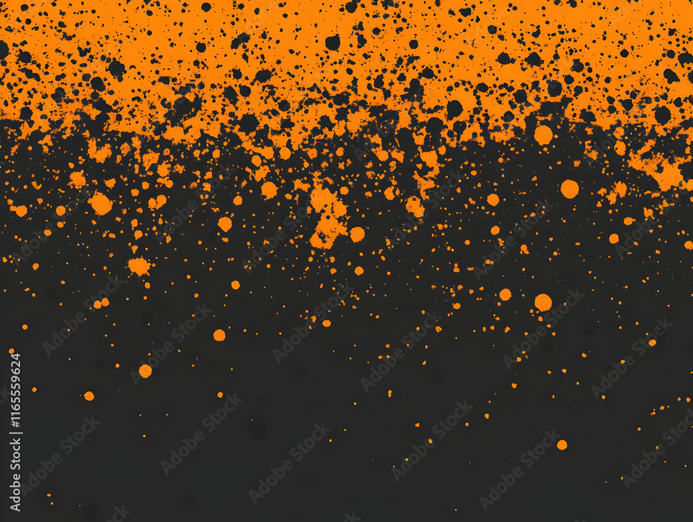 Orange and Black Abstract Splashes Background Orange and Black Abstract Splashes Background
