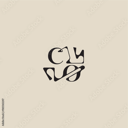 elegant initial logo bold style and luxury concept CO curved typography monogram letter