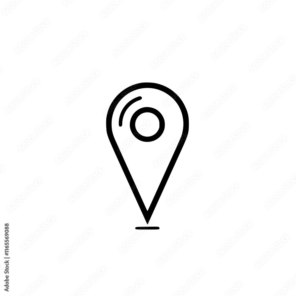 Simple location pin icon. A minimalist design ideal for maps, GPS apps, and navigation systems. Perfect for website and app interfaces needing clear location markers. Simple location pin icon. A minimalist design ideal for maps, GPS apps, and navigation systems. Perfect for website and app interfaces needing clear location markers.