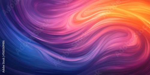 Wallpaper Mural fluid art in swirling shades of purple and orange creating dynamic movement  Torontodigital.ca