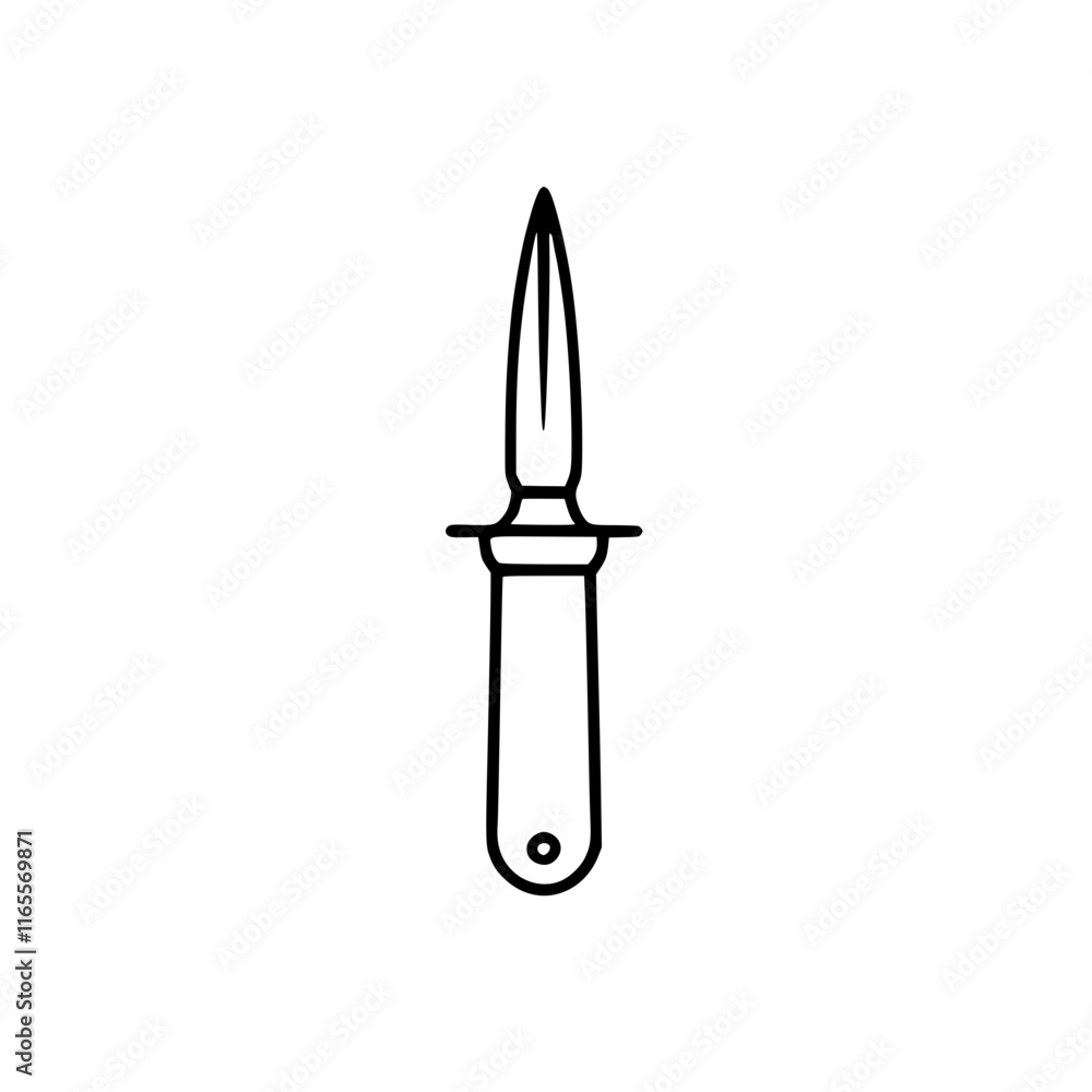 A simple line drawing of a small, pointed knife or paring knife. Perfect for culinary or craft projects, this image is versatile and clean. A simple line drawing of a small, pointed knife or paring knife. Perfect for culinary or craft projects, this image is versatile and clean.