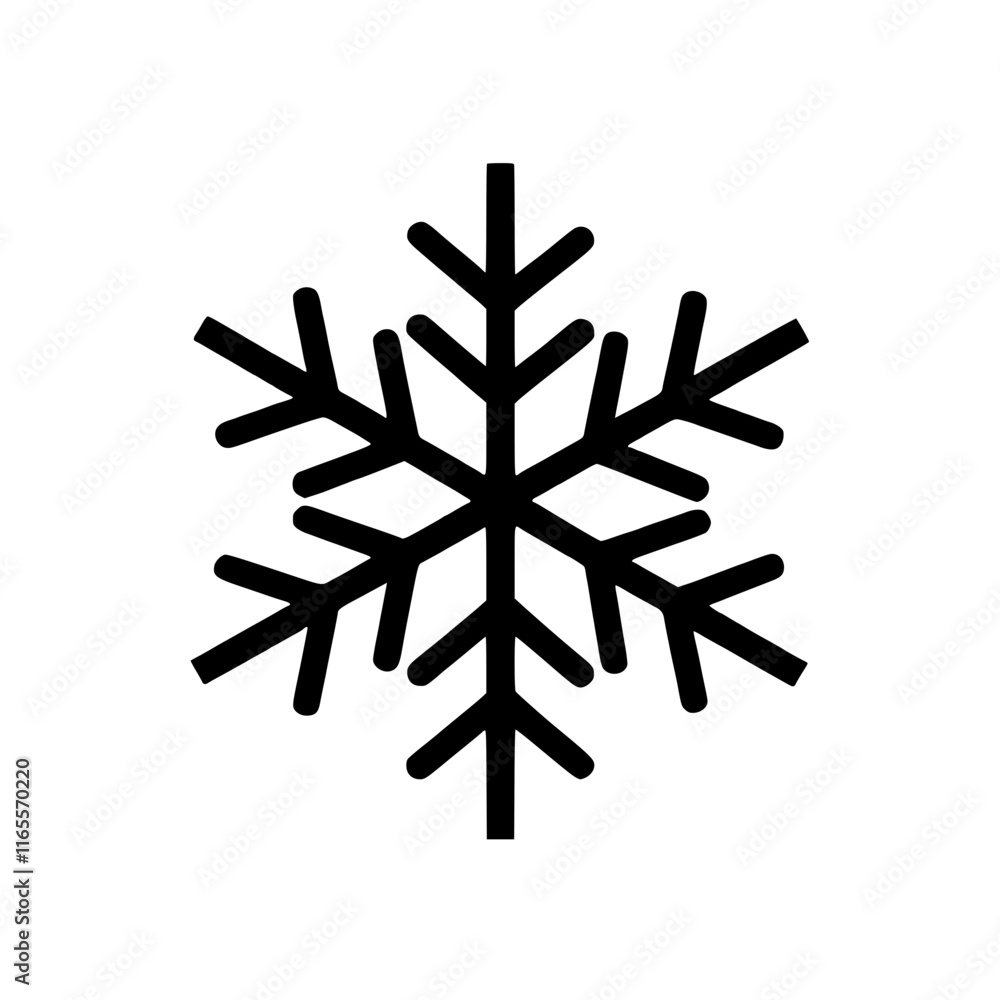 snowflake on a white background snowflake on a white background