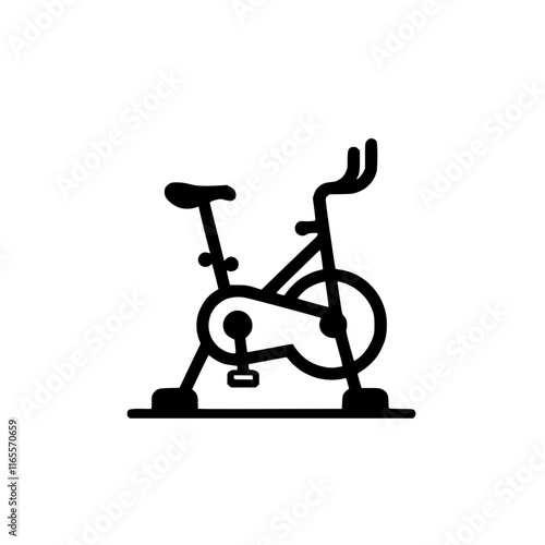 Indoor cycling bike for fitness and workout. Perfect for home gyms or studios.  Get fit and improve cardiovascular health with this stationary exercise bike.
