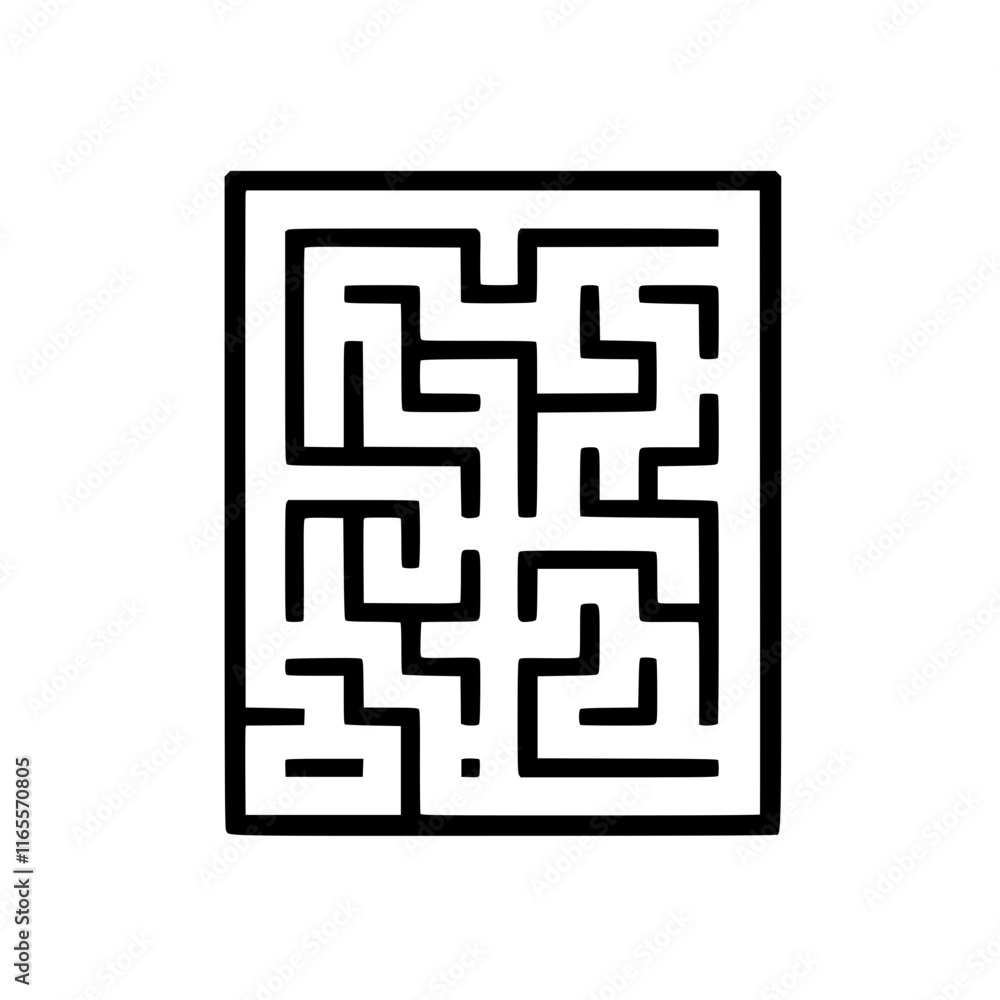 A complex maze design, perfect for games, puzzles, or educational materials. Its intricate pathways challenge problem-solving skills and offer a visually engaging design. A complex maze design, perfect for games, puzzles, or educational materials. Its intricate pathways challenge problem-solving skills and offer a visually engaging design.