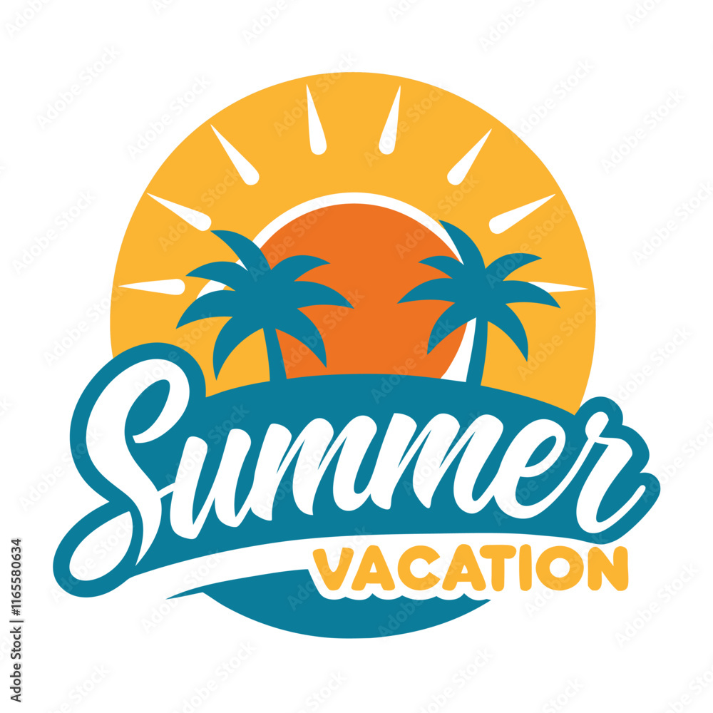 Fototapeta premium summer beach icon