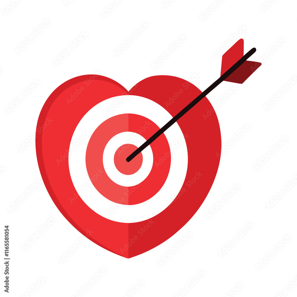 red dart hitting the target red dart hitting the target
