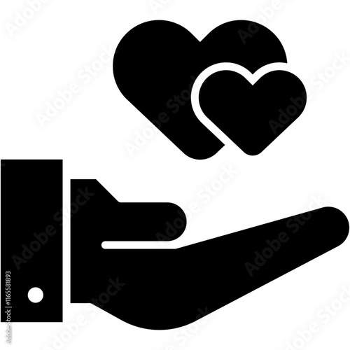 donation, care, heart, charity, solidarity Icon