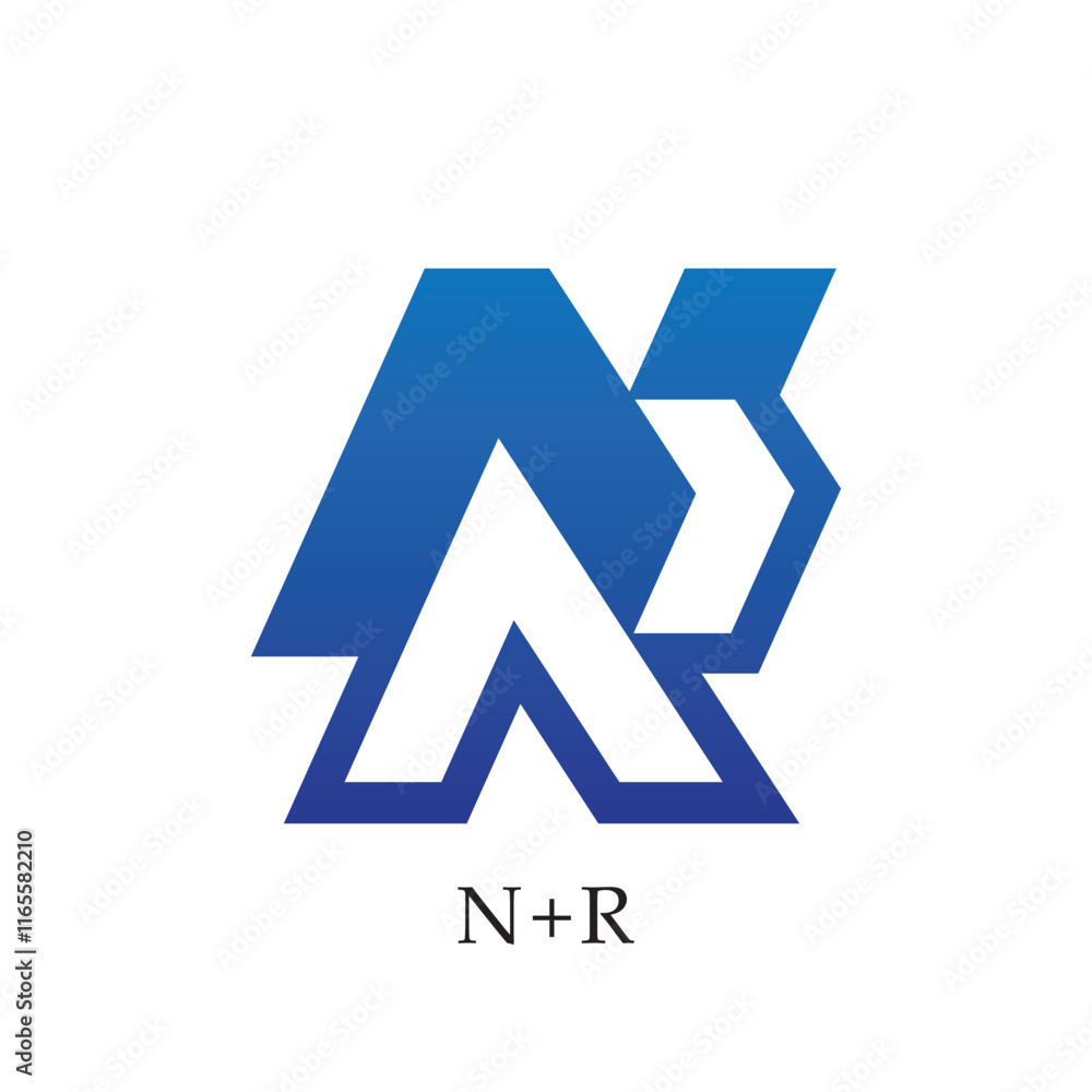 Letter NR creative logo design icon Letter NR creative logo design icon