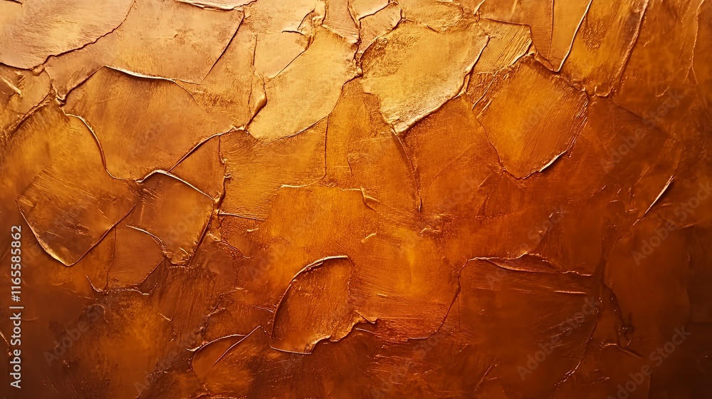 Naklejka premium Abstract Gold Texture Impasto Painting Background