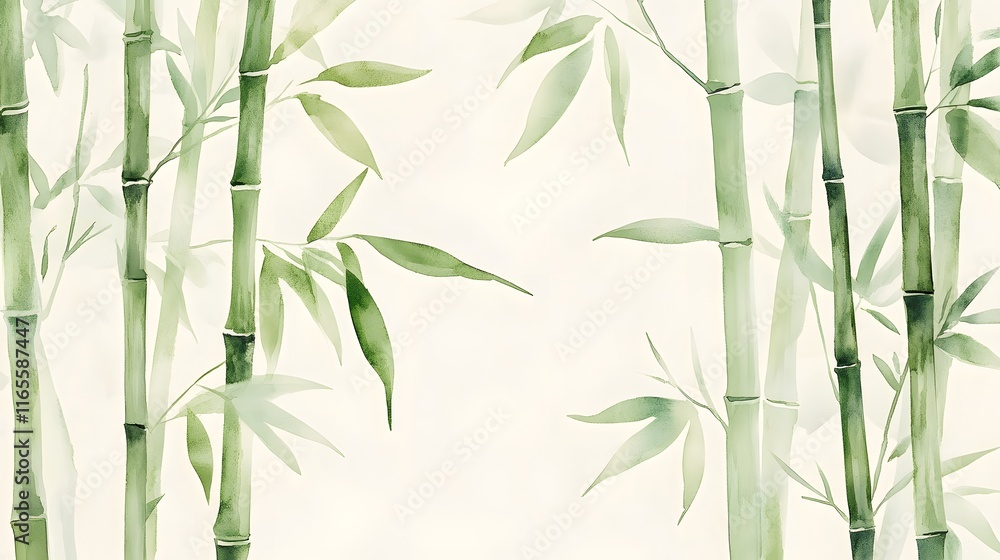 Obraz premium Serene Bamboo Forest Landscape