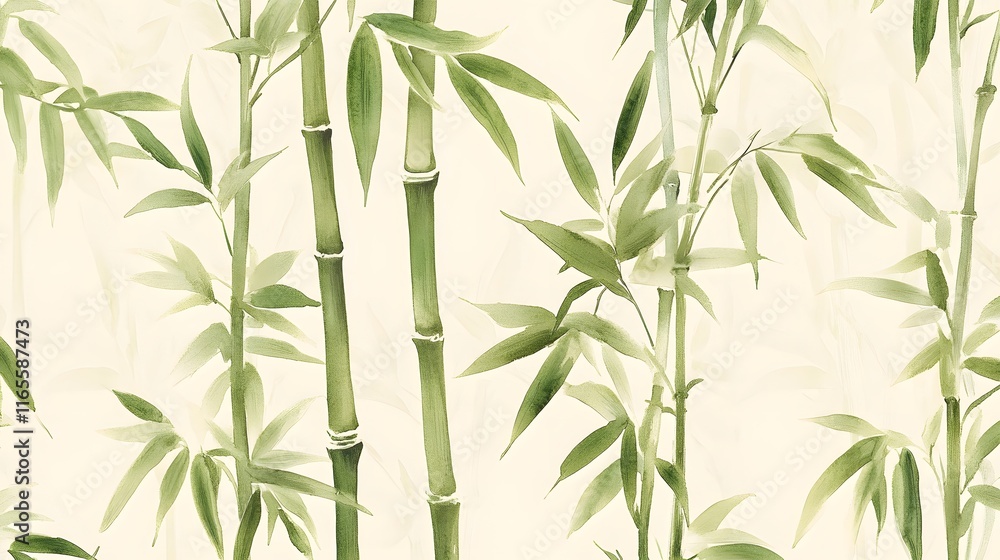 Obraz premium Serene Bamboo Forest Landscape