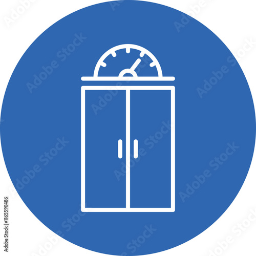 Elevator Pitch line circle icon