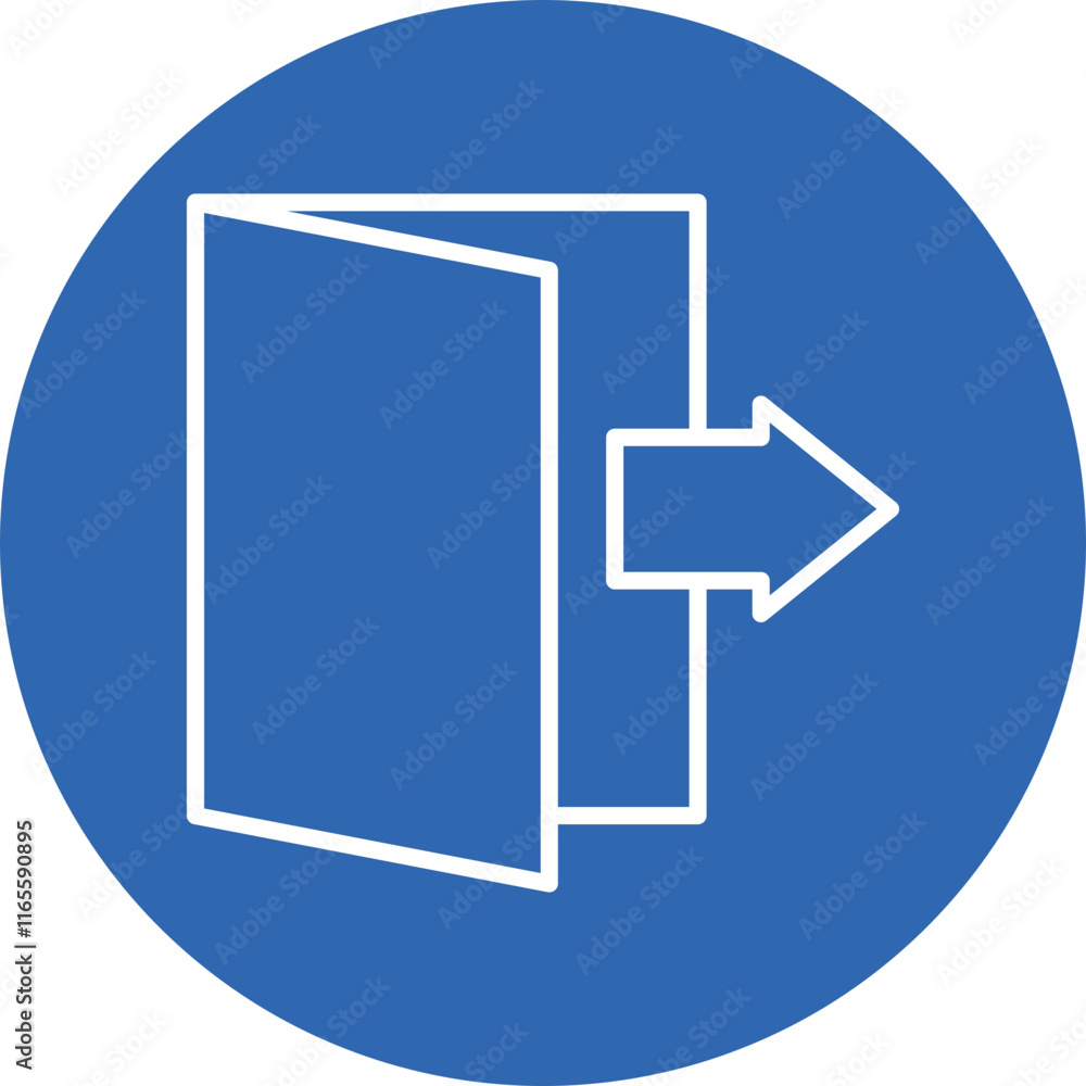 Startup Exit Strategy line circle icon Startup Exit Strategy line circle icon