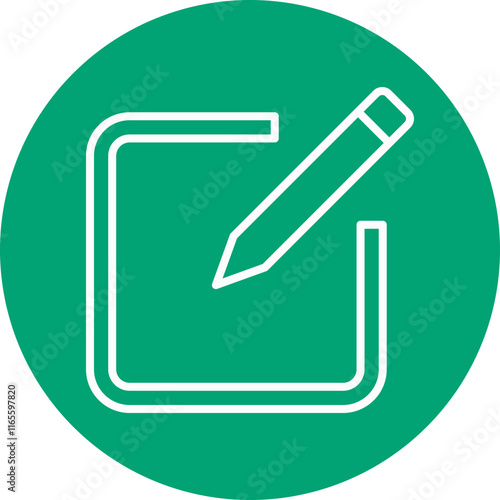 Photo Editing line circle icon