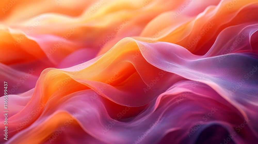 Fototapeta premium Abstract colorful wavy texture background.
