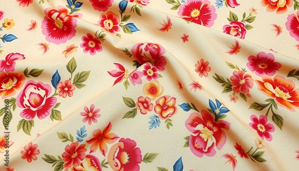 Fototapeta premium fabric with delicate floral pattern