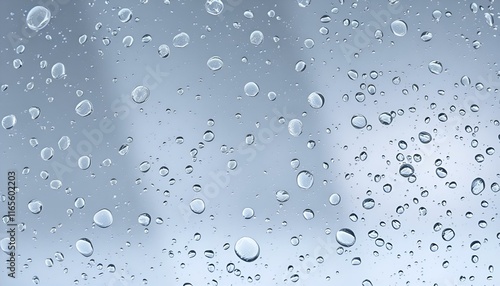 water drops on glass