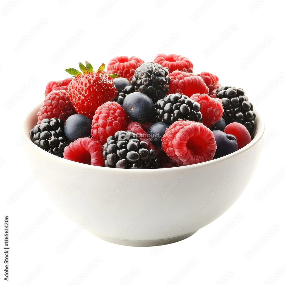 Fresh Bowl of Mixed Berries for Healthy Desserts and Smoothies on transparent background Fresh Bowl of Mixed Berries for Healthy Desserts and Smoothies on transparent background
