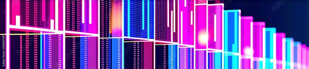 Neon Cityscape Background: Bright, Colorful, Futuristic Neon Cityscape Background: Bright, Colorful, Futuristic