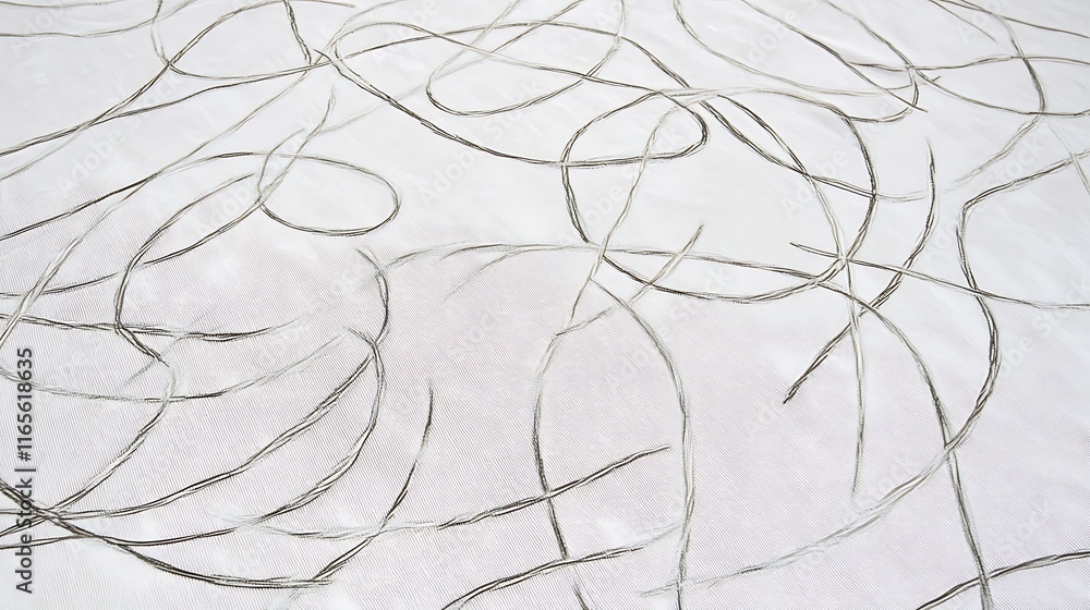 Fototapeta premium Intricate Veins Across White Wing Surface