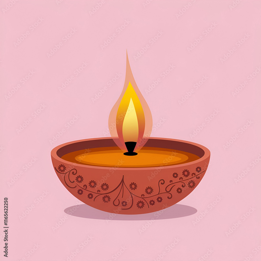 . A collection of traditional diyas arranged closely together, symbolizing light and celebration in a festive setting . A collection of traditional diyas arranged closely together, symbolizing light and celebration in a festive setting