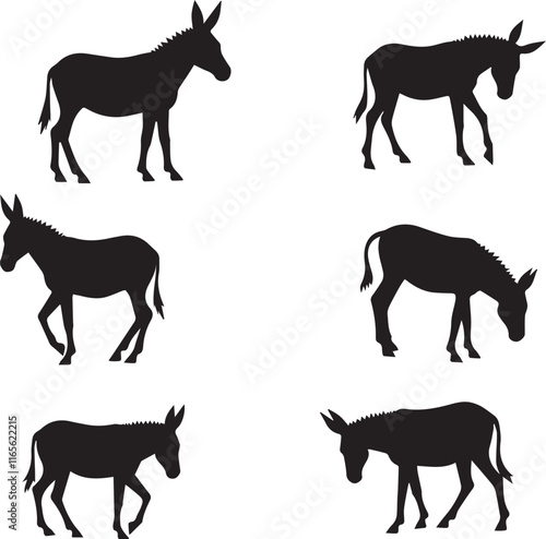 silhouette of Donkey