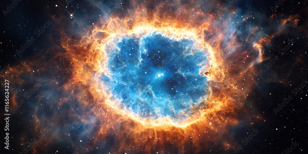 Cosmic Firestorm: A captivating image of a celestial nebula, a fiery cosmic explosion amidst a sea of twinkling stars, evokes a sense of awe and wonder. Cosmic Firestorm: A captivating image of a celestial nebula, a fiery cosmic explosion amidst a sea of twinkling stars, evokes a sense of awe and wonder.