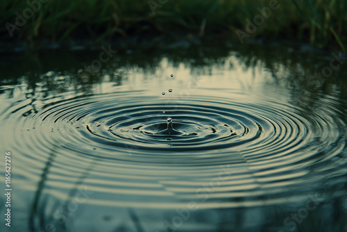 Wallpaper Mural ripples in water Torontodigital.ca