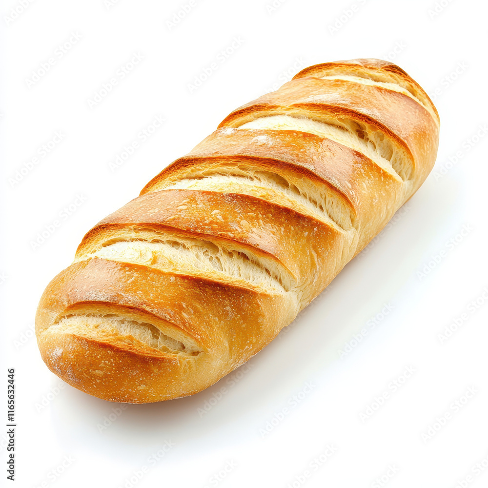 Fresh artisan loaf of bread with crusty texture and golden crust. Perfect for sandwiches or as side Fresh artisan loaf of bread with crusty texture and golden crust. Perfect for sandwiches or as side