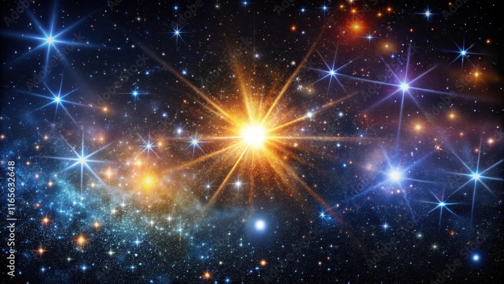 Cosmic Burst A Celestial Explosion of Light and Stars in the Vast Expanse of the Universe Cosmic Burst A Celestial Explosion of Light and Stars in the Vast Expanse of the Universe