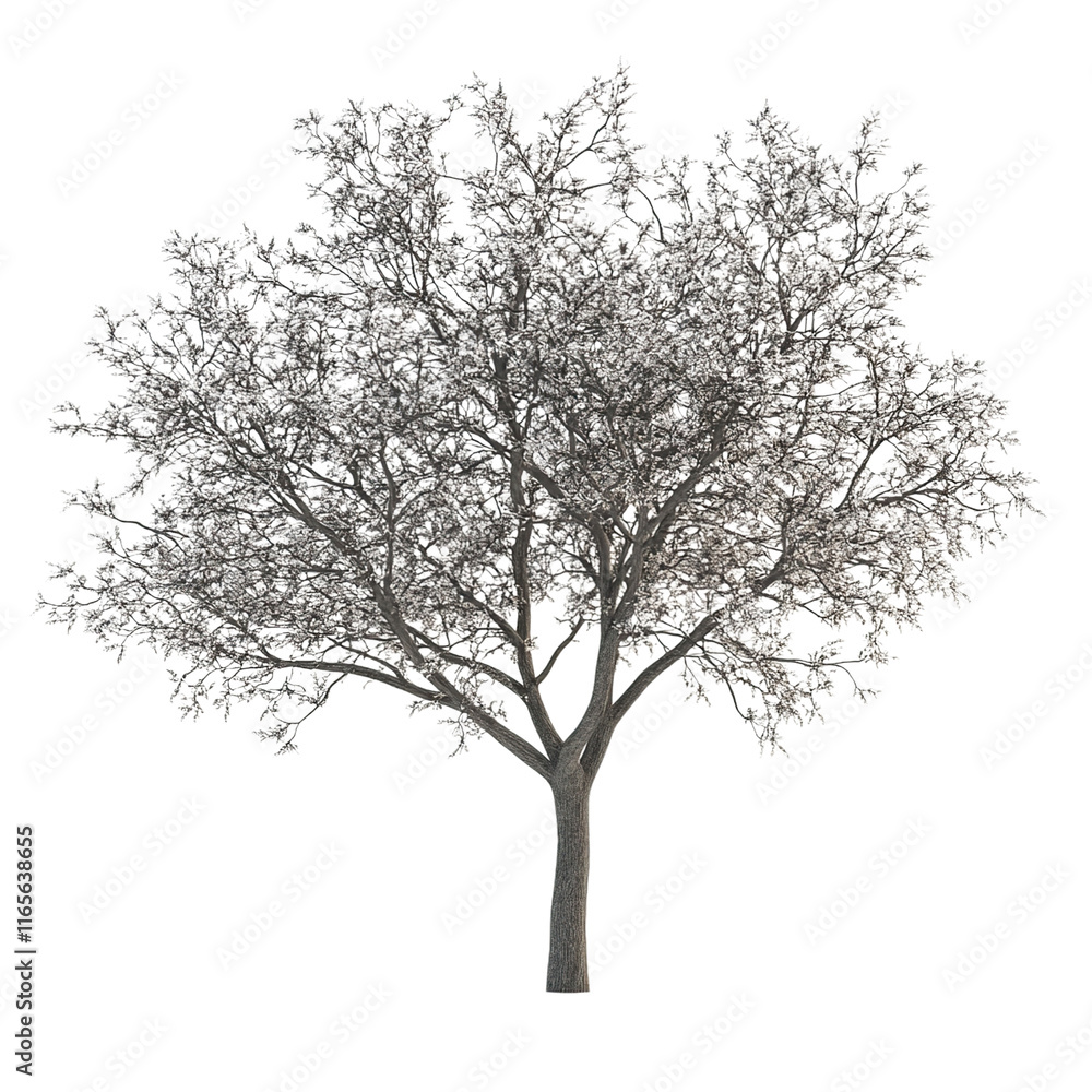 Beautiful deciduous tree, Clipart Style, isolated on transparent background Beautiful deciduous tree, Clipart Style, isolated on transparent background