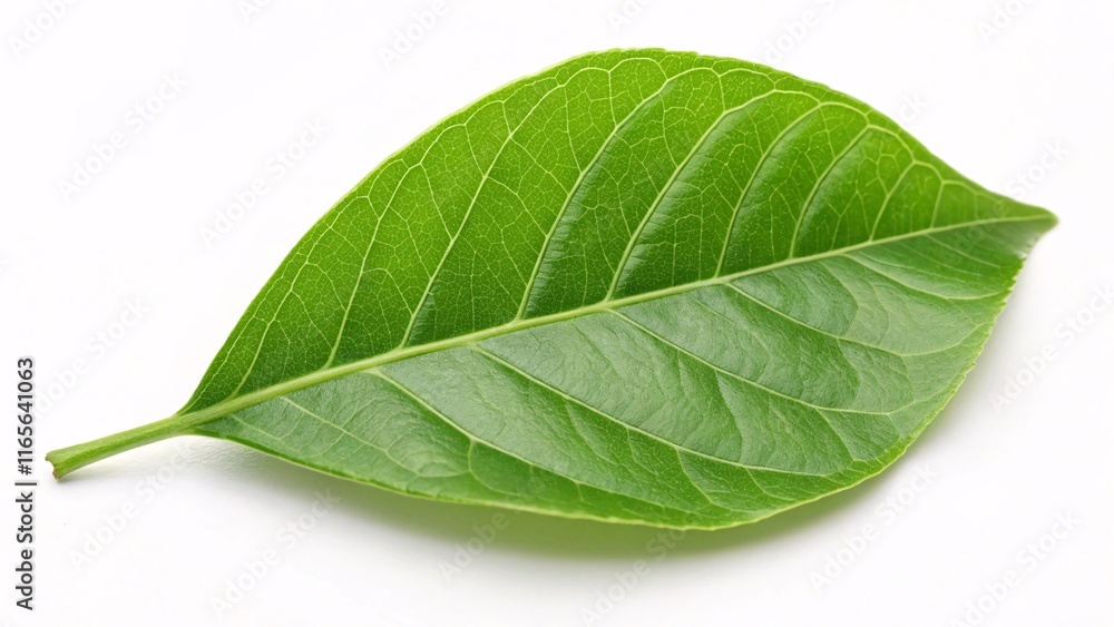 Fototapeta premium Bael leaf, trifoliate and bright green on white background