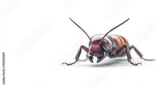 A high resolution image of a termite with segmented body