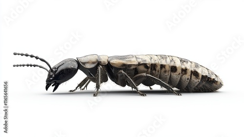A high resolution image of a termite with segmented body