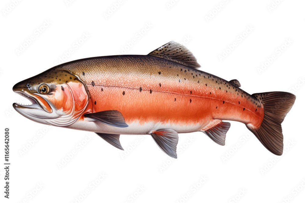 A Quirky Fish Standing Proudly Against a Blank Canvas. White or PNG Transparent Background. A Quirky Fish Standing Proudly Against a Blank Canvas. White or PNG Transparent Background.