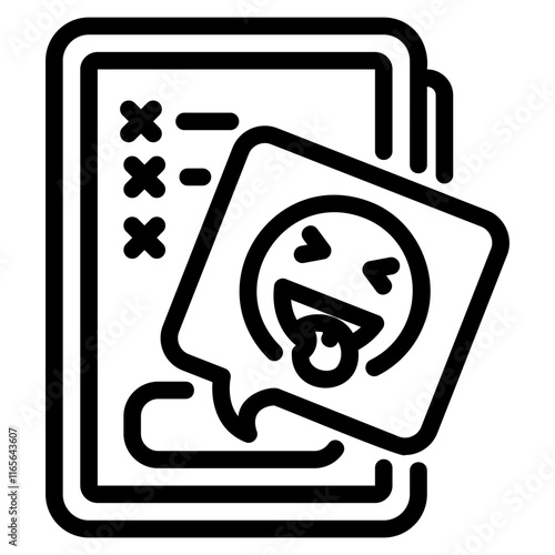 Mobile mockery icon